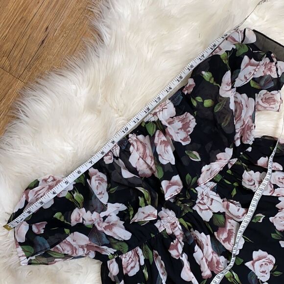 Lucy Paris Floral Off Shoulder Mini Dress New! Med - Picture 11 of 11